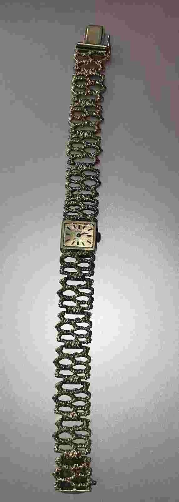 Vintage Nastrix 17 Jewels Gold Plated Wrist Watch
