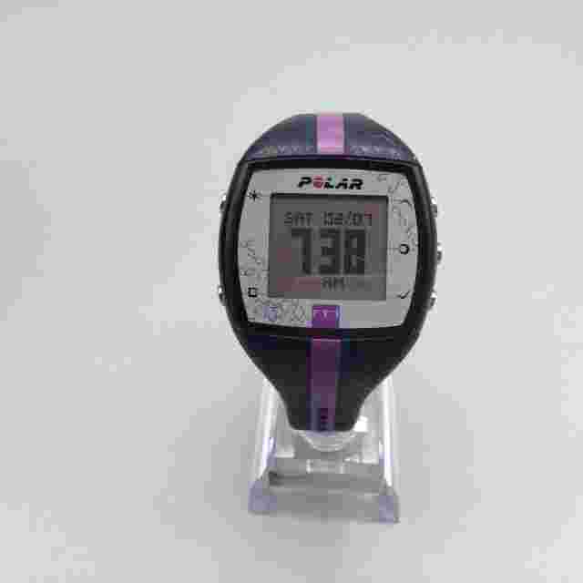 Polar FT7 Watch Unisex 38mm Black Purple Day Date Digital New Battery a1
