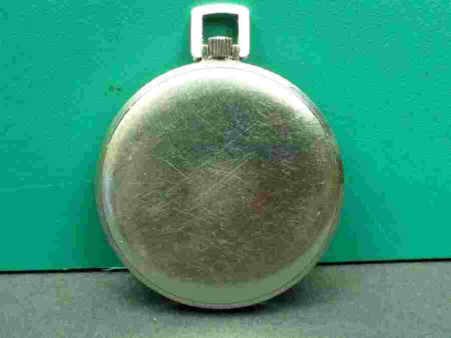 Vintage Swiss Made Pocket Watch ZENITH Metal Case, Manual Winding, Good Working