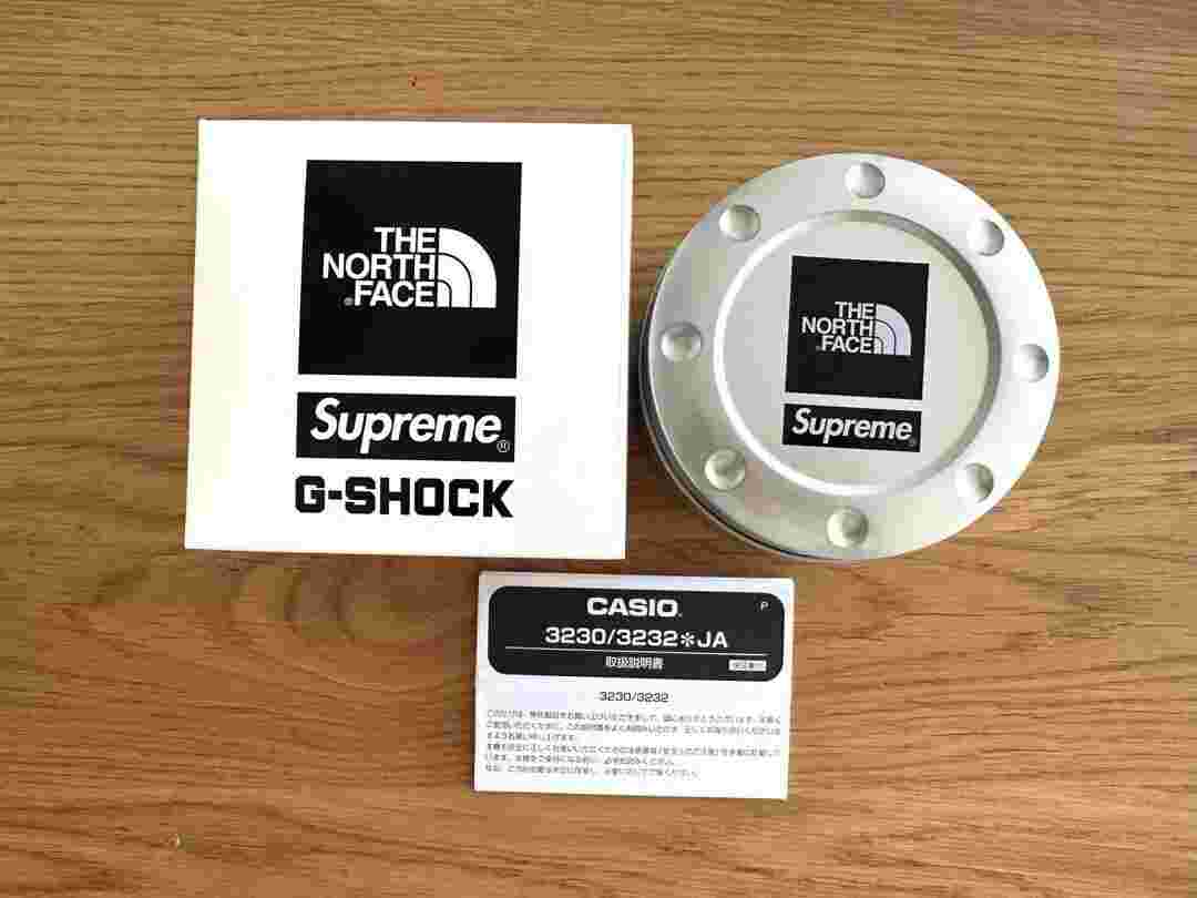 Supreme X North Face X G-Shock Watch white FW22