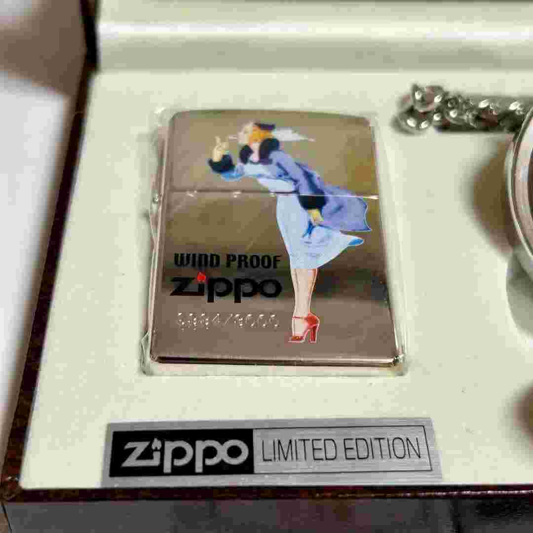 ZIPPO Windy Girl pattern chronograph type pocket watch, limited (Battery is dead