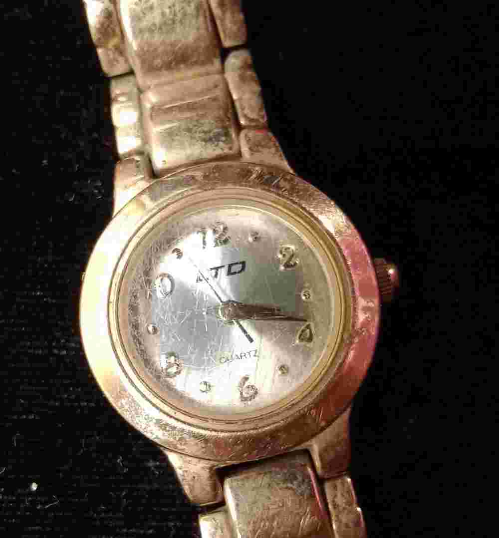 Silvertone LTD MZ Berger Womens Wrist Watch w/Round Blue Face