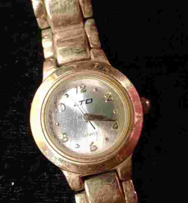 Silvertone LTD MZ Berger Womens Wrist Watch w/Round Blue Face