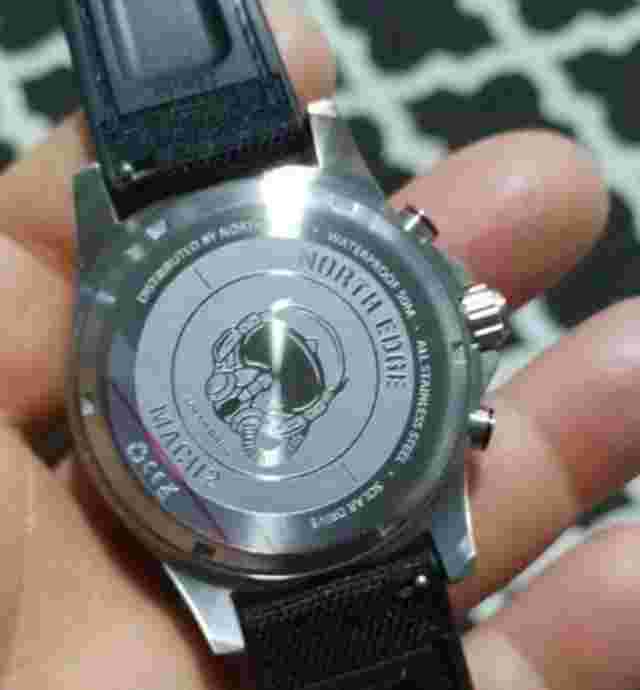 North Edge Men Wristwatch Quartz watch solar drive with triple chronograph
