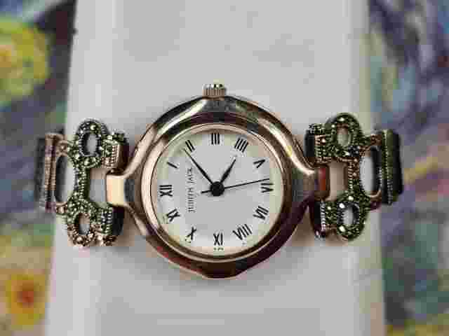 Rare Disney Mickey Judith Jack Sterling Silver & Marcasite Women’s Watch - Runs