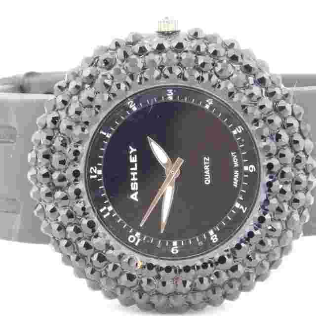 ASHLEY Princess L060211 Crystals Quartz Analog Women's Watch New Battery
