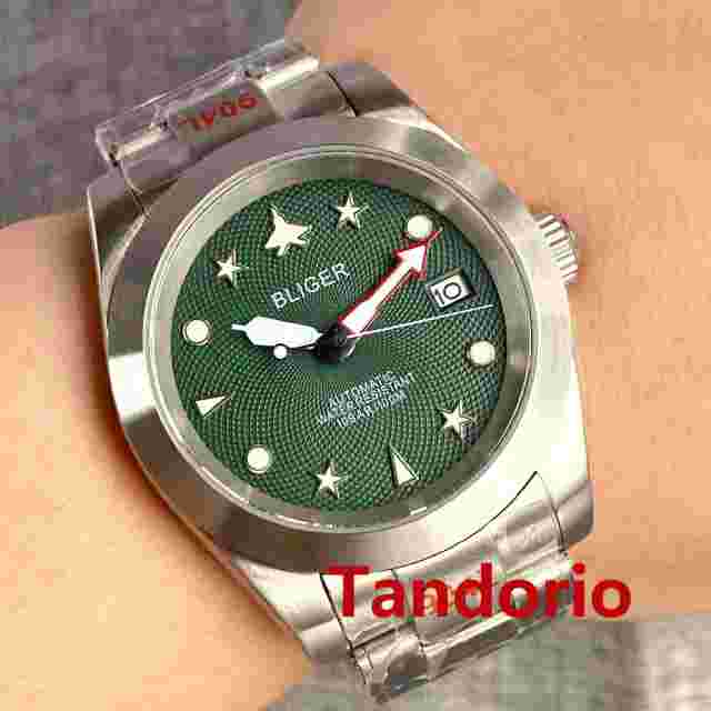 36mm/39mm Automatic Men's Watch NH35 Movement Brushed Case Sapphire Crystal Date