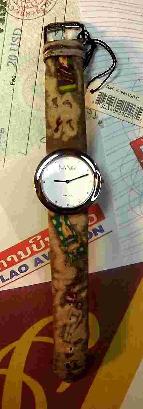 NICOLE MILLER-Swiss-Women's 1-ATM Quartz Analog Dress Watch-RUNS!-FREE SHIPPING!