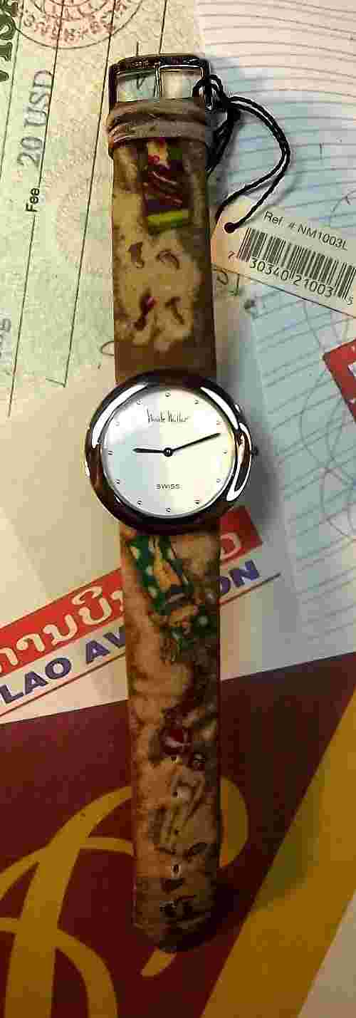 NICOLE MILLER-Swiss-Women's 1-ATM Quartz Analog Dress Watch-RUNS!-FREE SHIPPING!