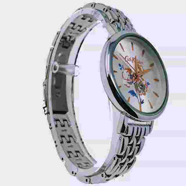 Cath Kidston Ladies Watch Silver bracelet Rose Gold Flower Face CKL049SM