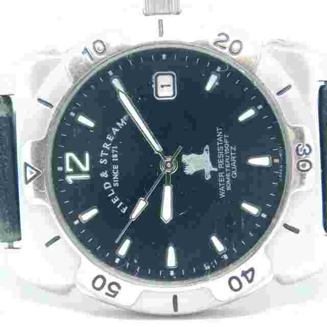 Field & Stream F41GVL Silver Tone Quartz Analog Men's Watch Needs a new Band