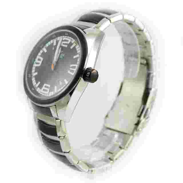 Pryngeps Men's Watch For Boys Date In Steel With Black PVD Inserts Case 42 Mm
