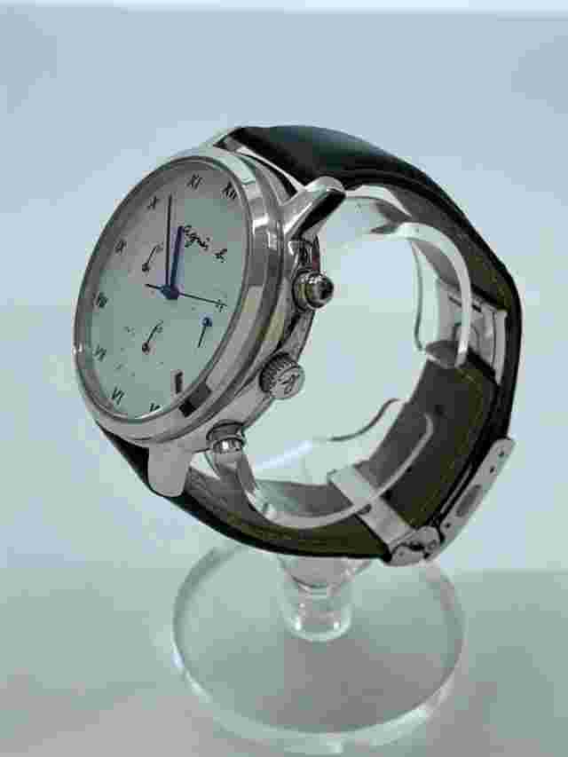 agnes b. Solar Analog Wristwatch Black Stainless Near Mint JAPAN