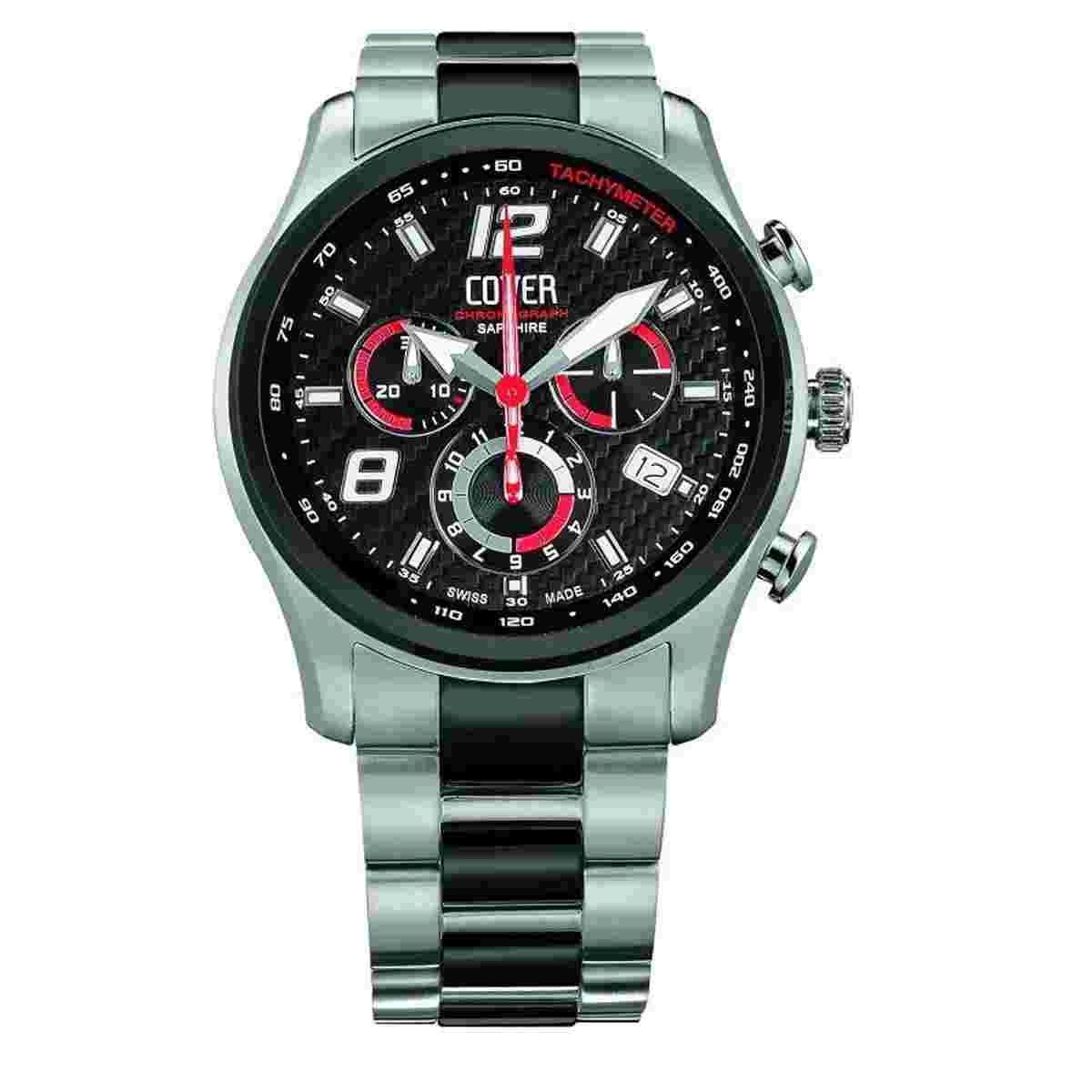 Cover Men Watch Chronograph Swiss Made Co135.BI1M/R NEW