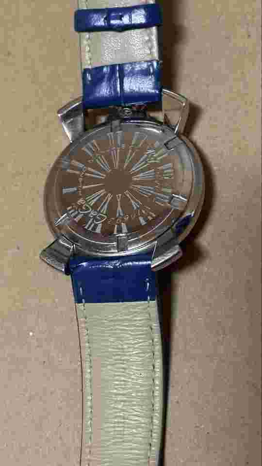 Gaga Milano Manuale 40mm Blue Shell Unisex #QOFG2W
