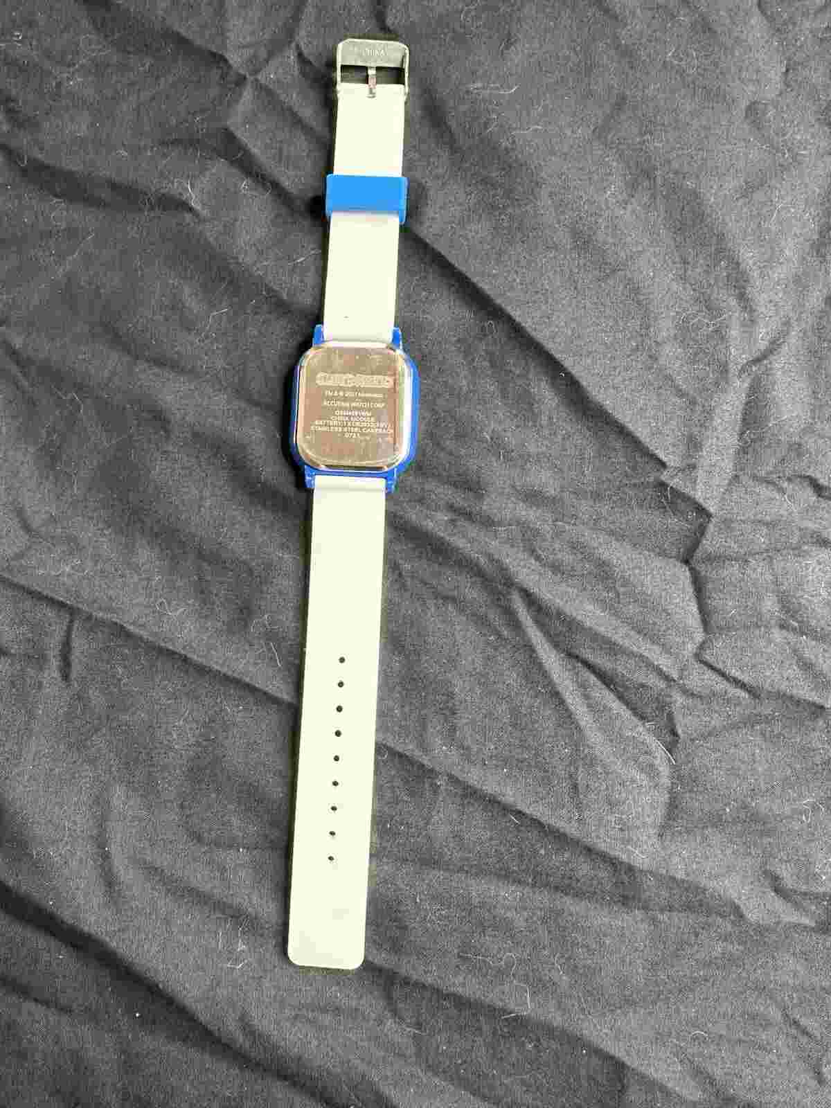 2021  Super Mario Nintendo Accutime Blue Watch Digital- Read Description