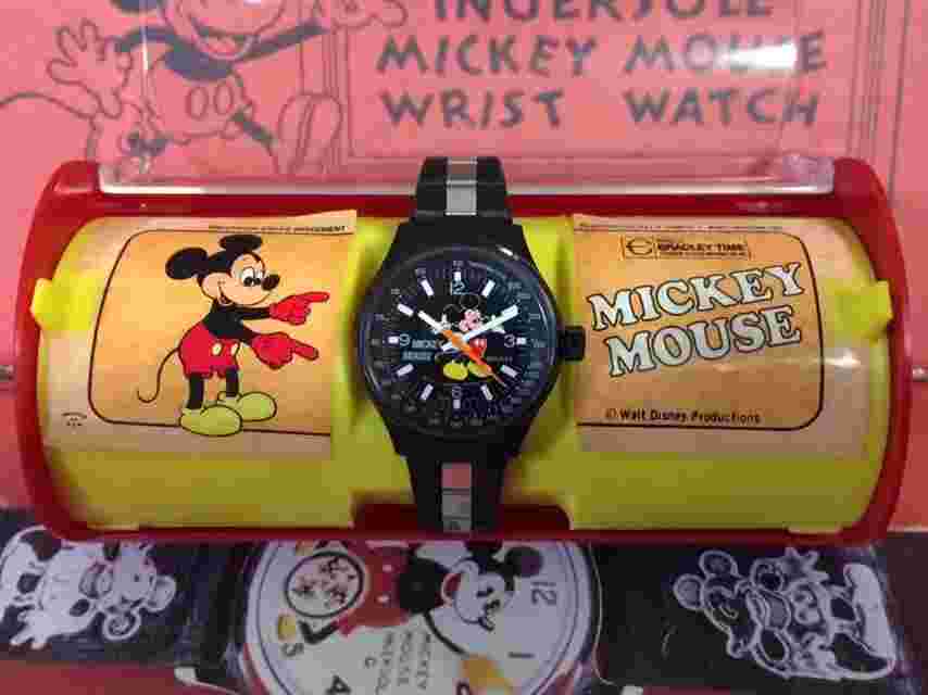 Watch Bradley '78 Mickey Mouse Auto Racer Mechanical Manual Winding and Case