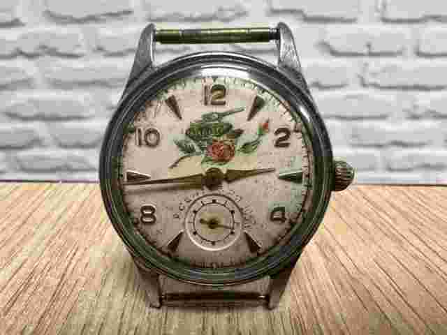 Vintage Military Kama ChChZ Watch Made in ussr Hand Painted Dial Tank