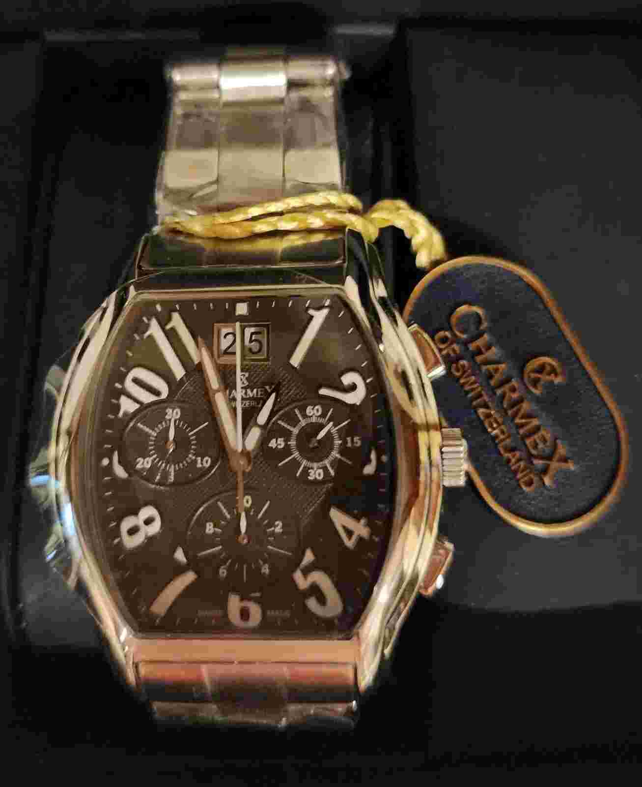 Charmex Of Switzerland Man Watches, Chronograph, Sapphire Crystal.