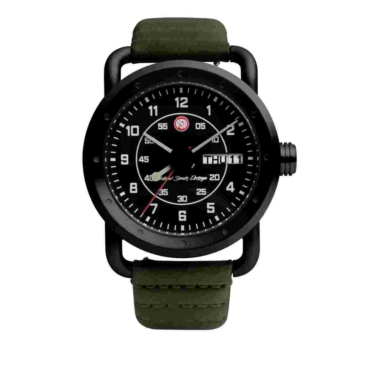 Roland Sands ICON Signature Black Olive Leather Calfskin Band