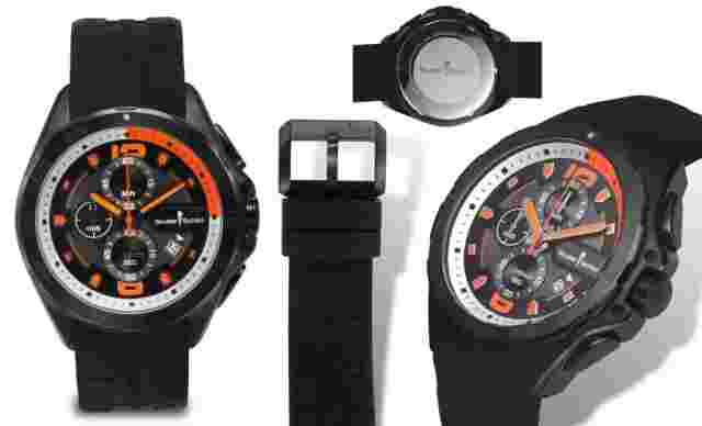 Studer Schild Cantor Chronograph Orange Dial Mens Watch