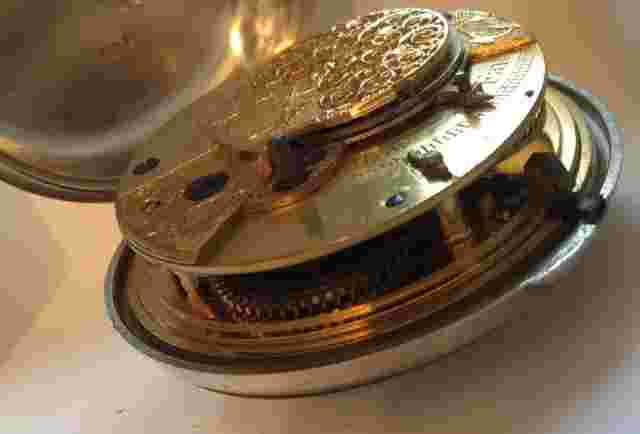 Samuel Moginie Pimlico, English Verge With Calendar sterling pair case 57mm