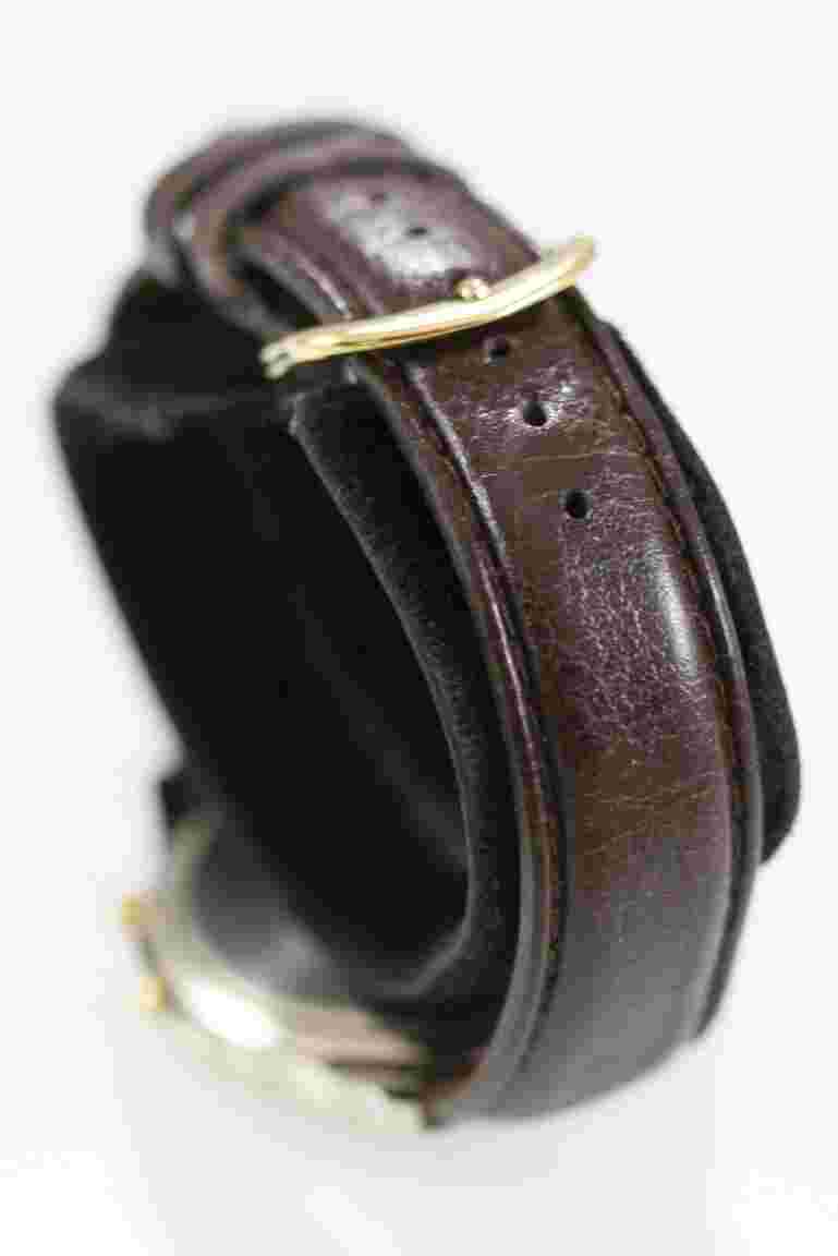 Elements Watch Men Silver Gold Stainless St Leather Brown Light WR White Quartz