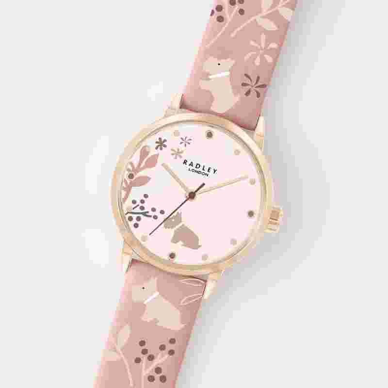 RADLEY Women's Watch with Peach Leather Strap RY21520A