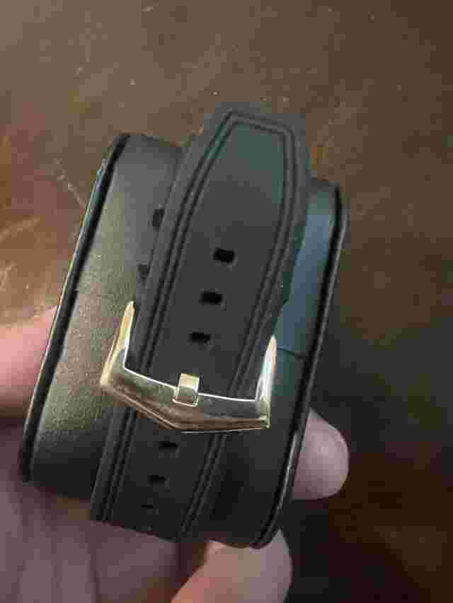 NEW GLD shopAlpha Era Watch red face with gold and black rubber adjustable band