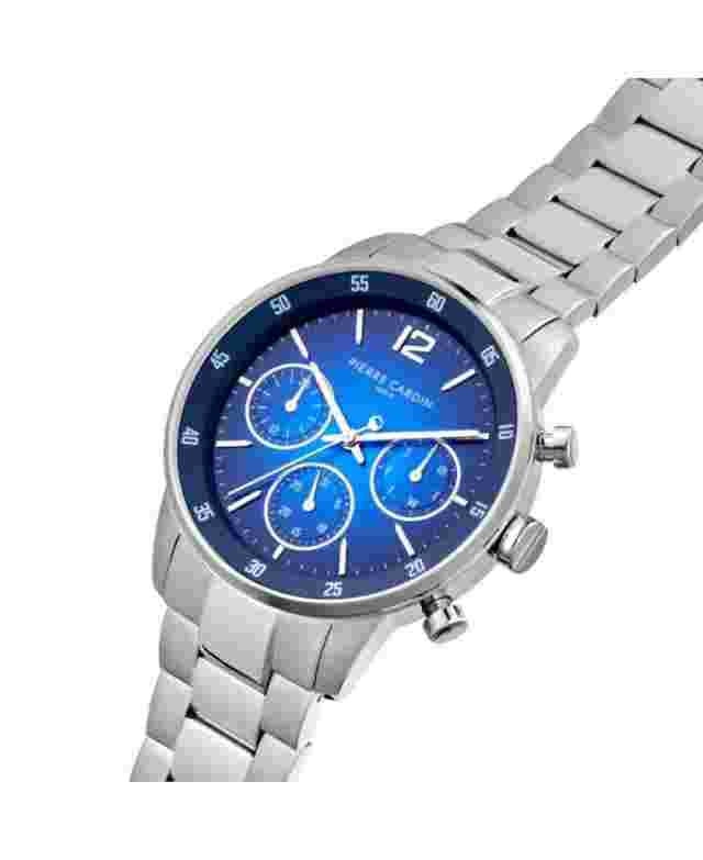 PIERRE CARDIN Men Analog Quartz Casual Watch Classic Dress Blue Dial Waterproof