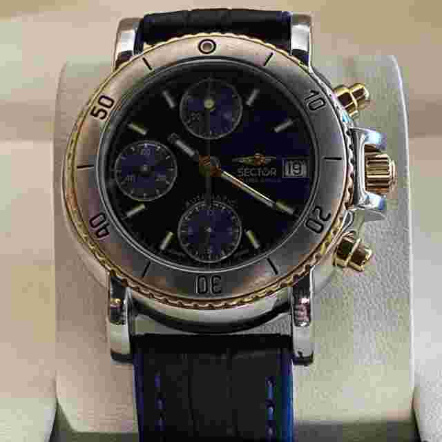 Sector Golden Eagle Two-Tone 200M Automatic Chronograph 40mm Valjoux 7750