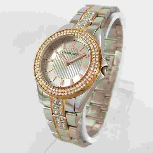 Dyrberg/Kern Stainless Steel Bracelet Rose Gold Diamonds Quartz Women's Watch