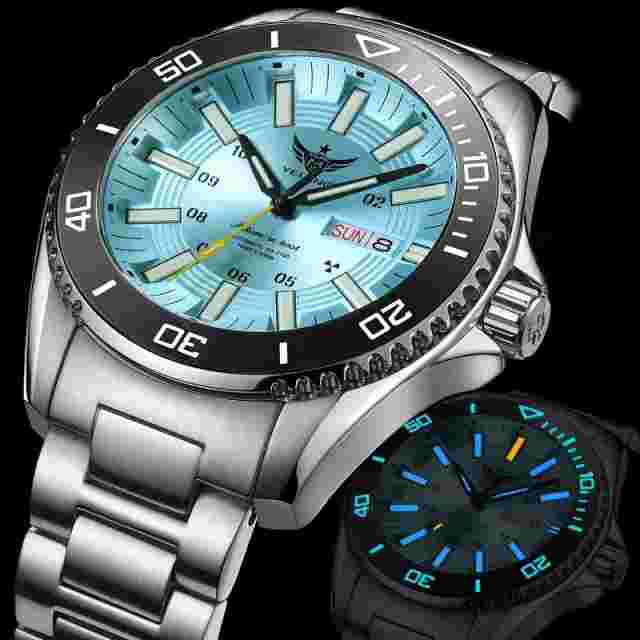 YELANG Men Automatic Watch Luxury Luminous Mechanical Wristwatch 30ATM Military