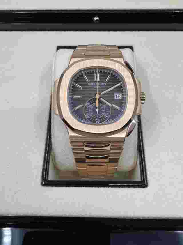 Patek Philippe Nautilus Black Unisex Adults Watch - 5980/1R-001
