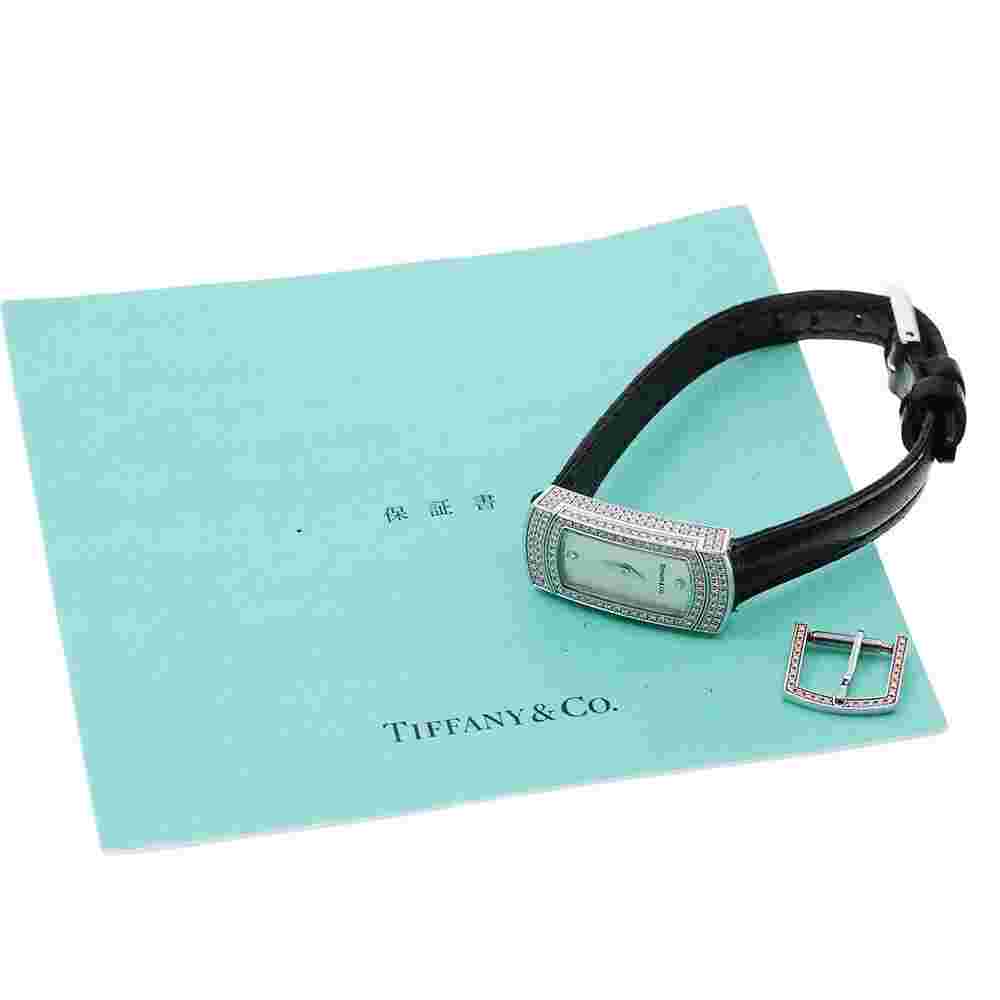 TIFFANY&Co. Cocktail watch K18WG Diamond Silver Dial Quartz Ladies Watch_829483