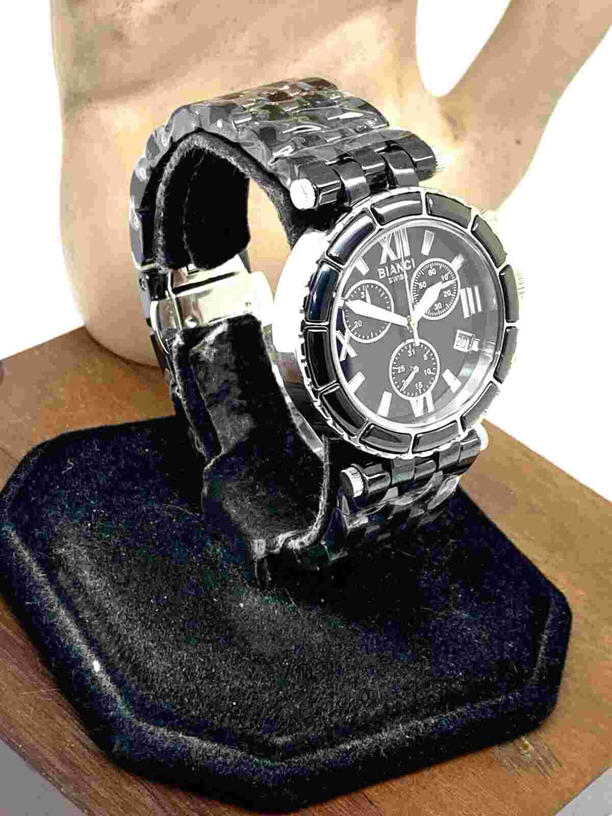 Roberto Bianci Women's Watch B268 Galeria Quartz Chronograph Ceramic 36mm