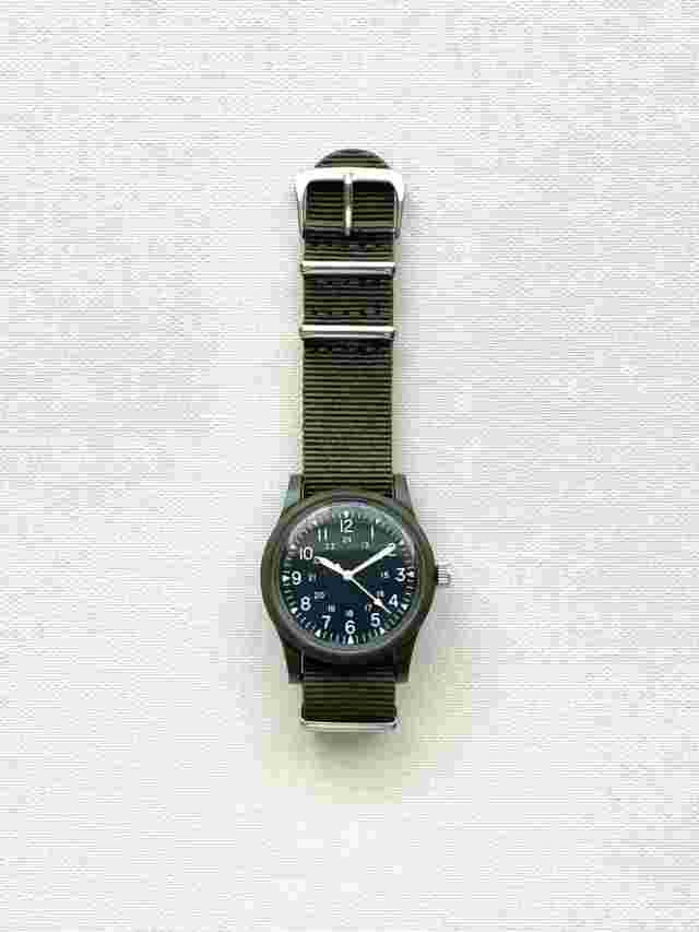 DAISO Military Watch Olive Khaki Green from JAPAN