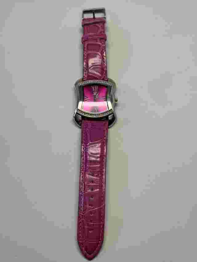 Brighton BTV011PU Womens Purple Crocodile Leather Analog Dial Quartz Wrist Watch