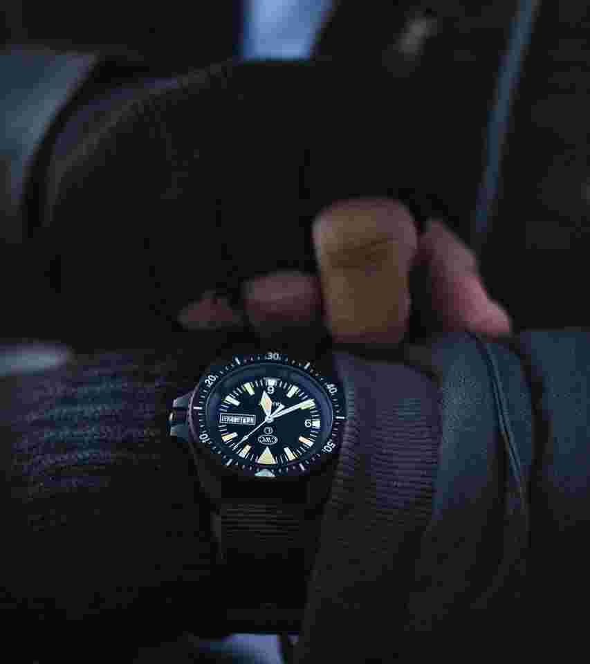 CWC SBS DIVERS ISSUE QUARTZ WATCH MK.2 DAY/DATE BLACK Pre-Owned