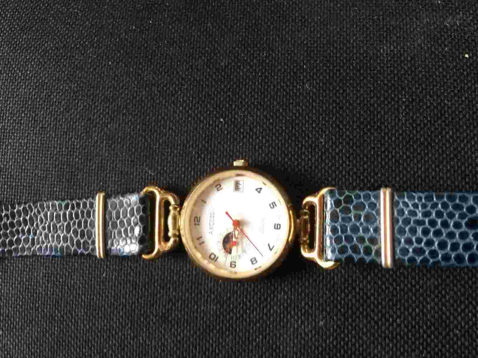 watch axcess chrono type uni-sex wrist reptile type band 8" parts or repair