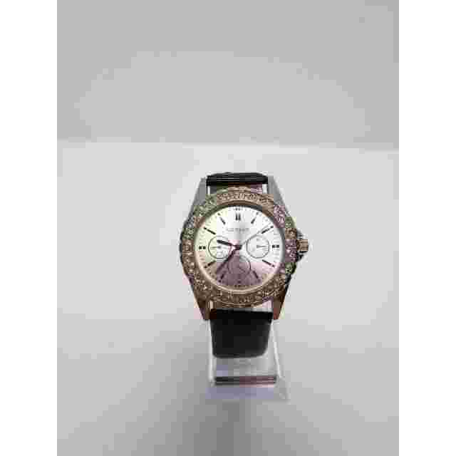 Geneva Men's watch. Multi function watch with jeweled bevel edge.