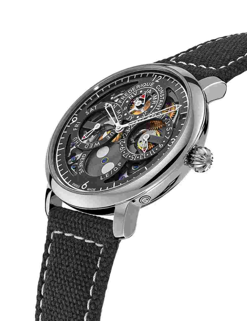Frederique Constant FC-775PS4S6 Mens Watch Slimline Perpetual Calendar 42mm 3ATM