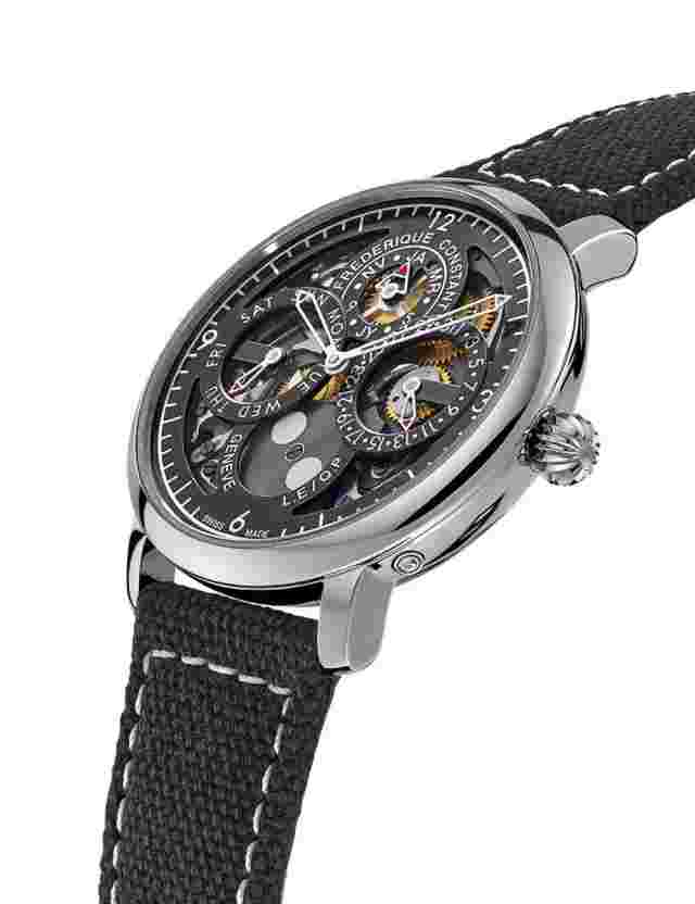 Frederique Constant FC-775PS4S6 Mens Watch Slimline Perpetual Calendar 42mm 3ATM