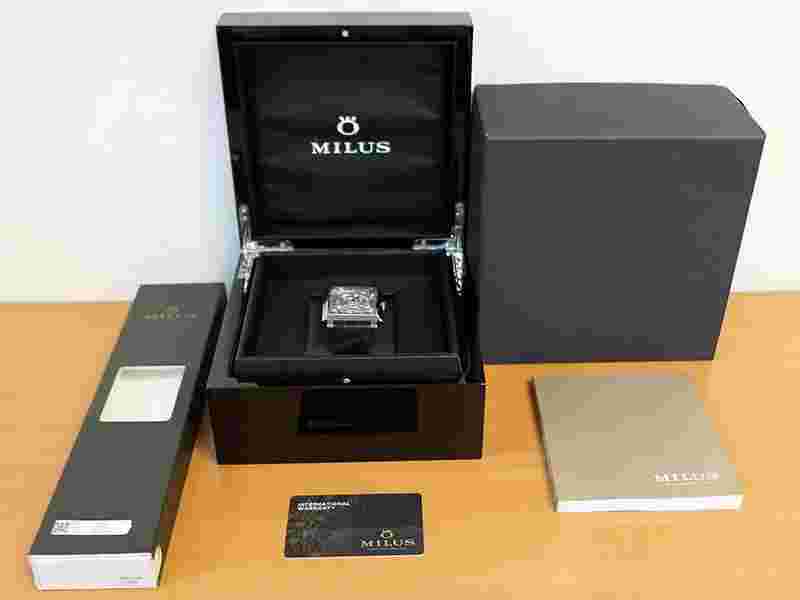 Milus Herios Tri-retrograde HERT830 18k Gold LTD18pc $73,500 Pre-owned Unworn LN
