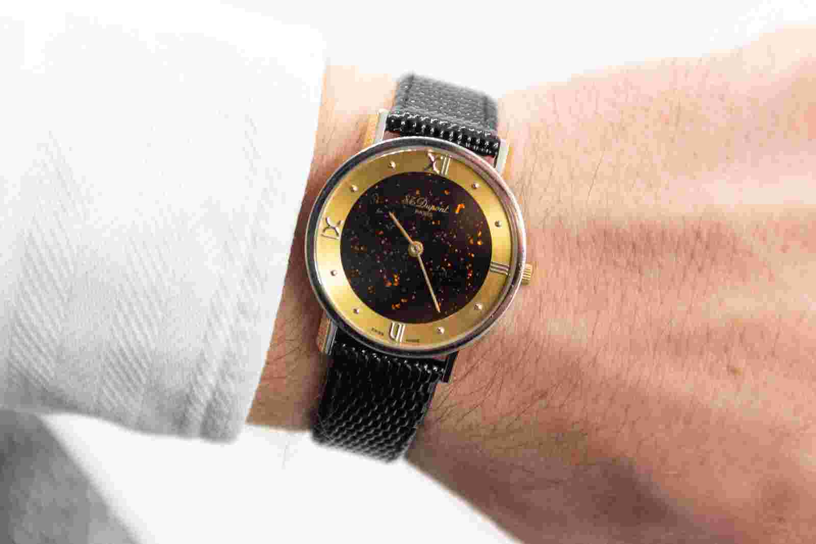 S.T. Dupont Chinese Lacquer Dial 32mm Quartz Wristwatch 199.11