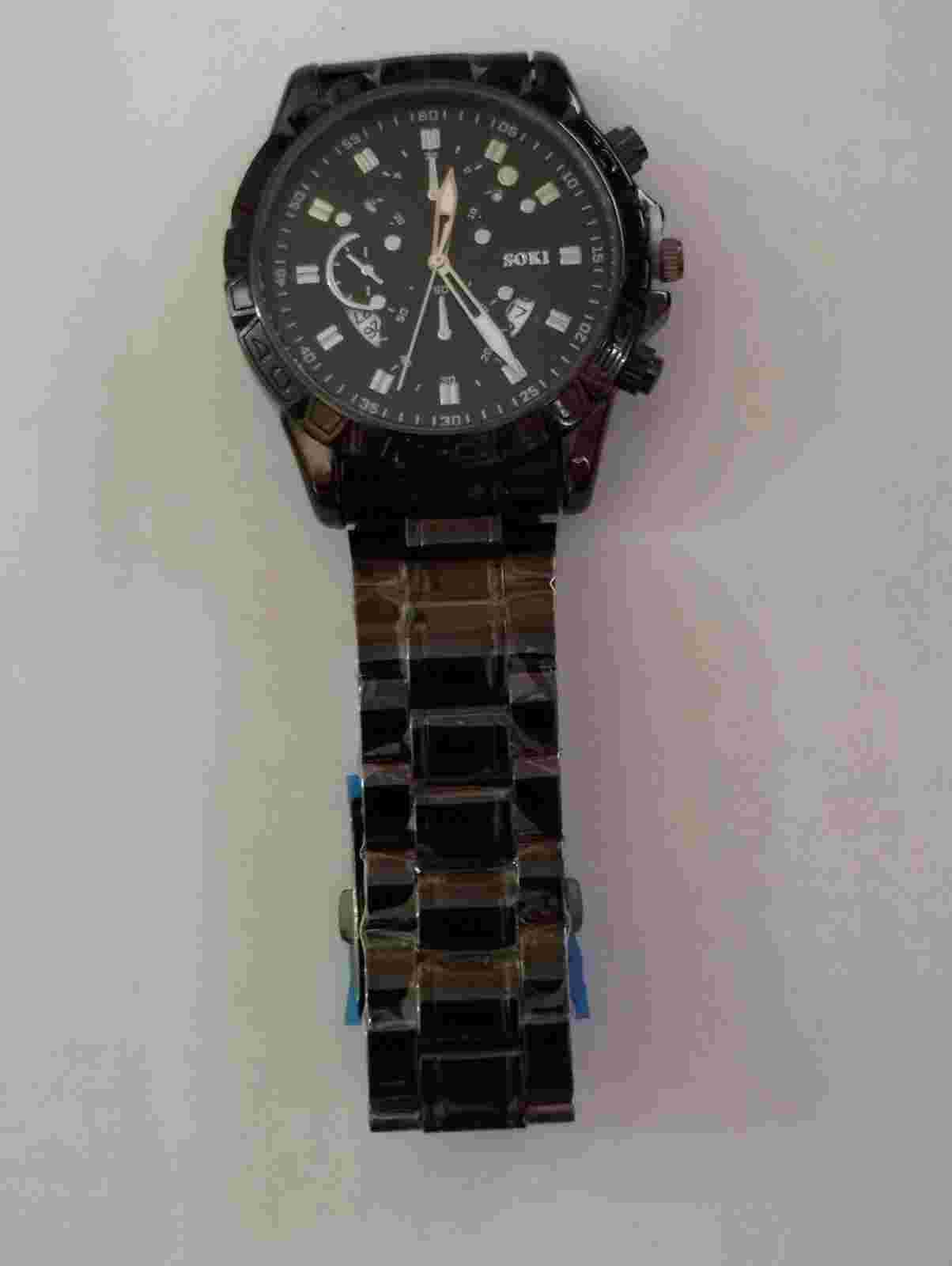 Fashion Men's Quartz Watch Stainless Steel Business Analog Luminous Waterproof