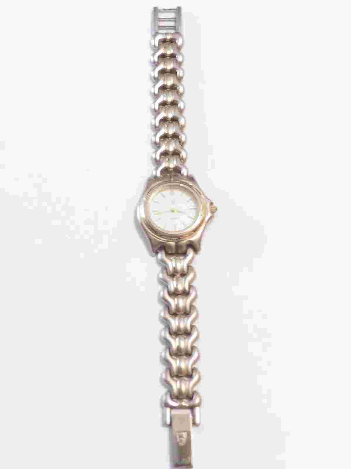 Alexander Julian Elegant Silver Gold Tone White Dial Analog Watch FREE UK POST
