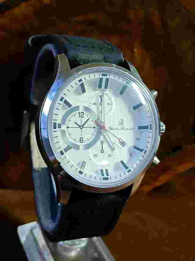 #187, Men's Charles Raymod Faux CHRONOGRAPH Wristwatch New Battery Working