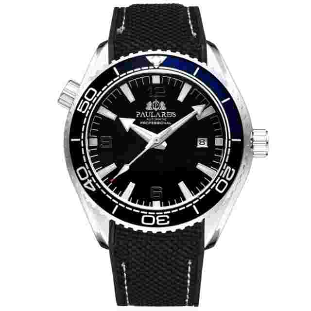 PAULAREIS Automatic Watch Diver Waterproof Luminous Men's Luxury Stainless Steel