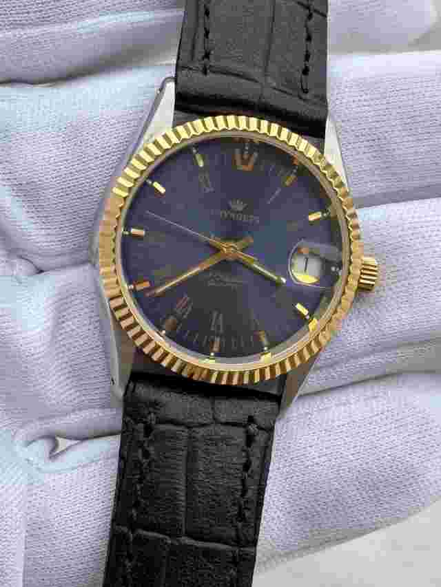 Pryngeps Flatline Quartz Lady Blue Dial Swiss Made